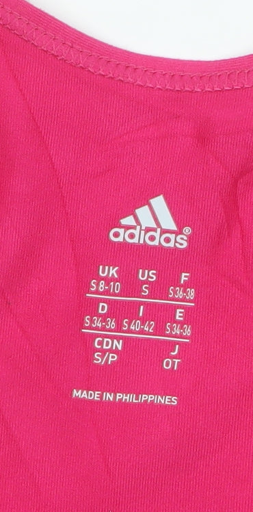 Adidas Women's Pink Racerback Climalite Athletic Tank Top Size S