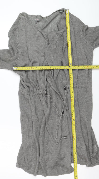 Phase Eight Women’s Grey Longline Knit Cardigan Size 12