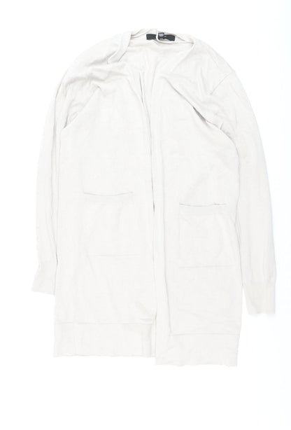 Vero Moda Women’s Ivory Long Sleeve Open Knit Cardigan Size S