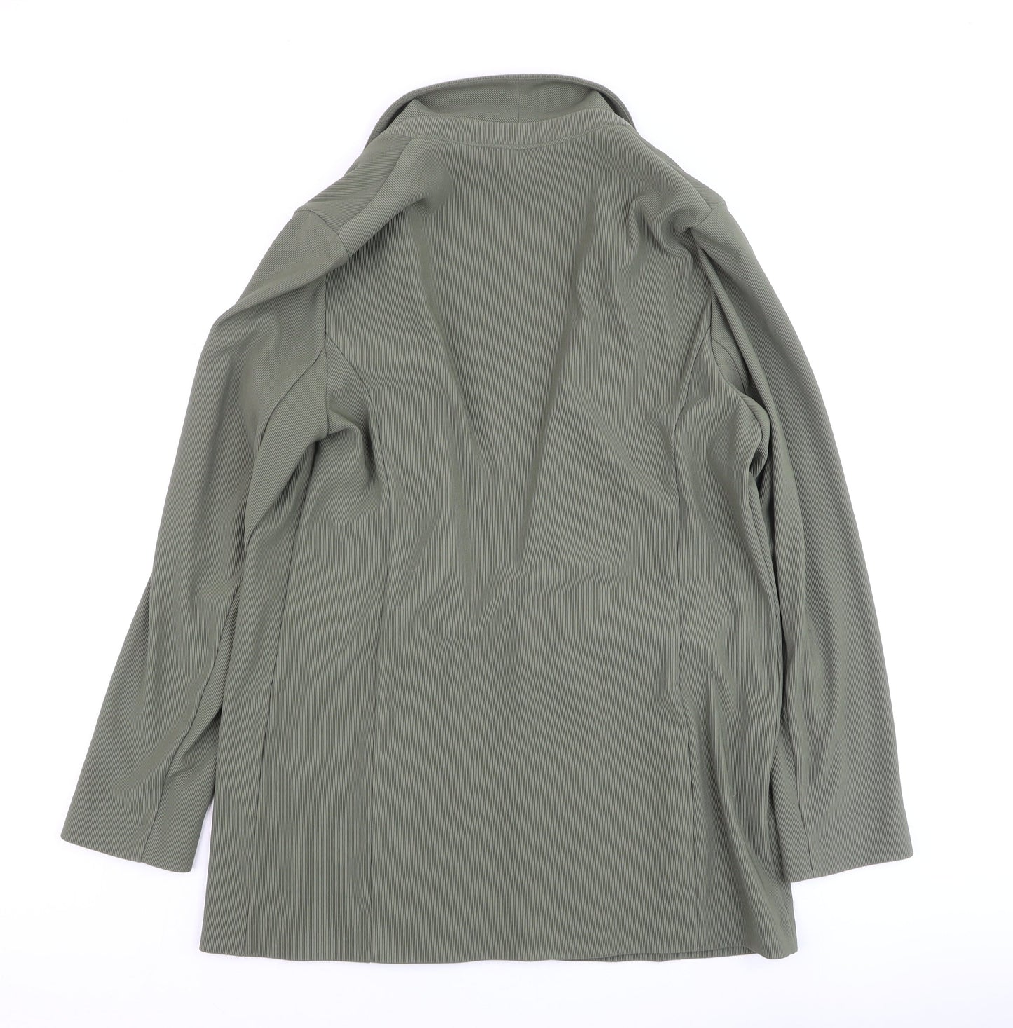 Lipsy Women Green Double-Breasted Blazer UK 12 Regular Fit