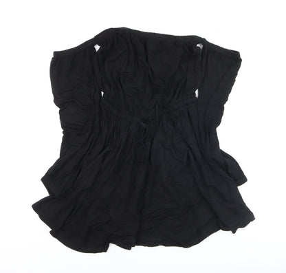 ASOS Women’s Black Off Shoulder Tunic Blouse Size 4