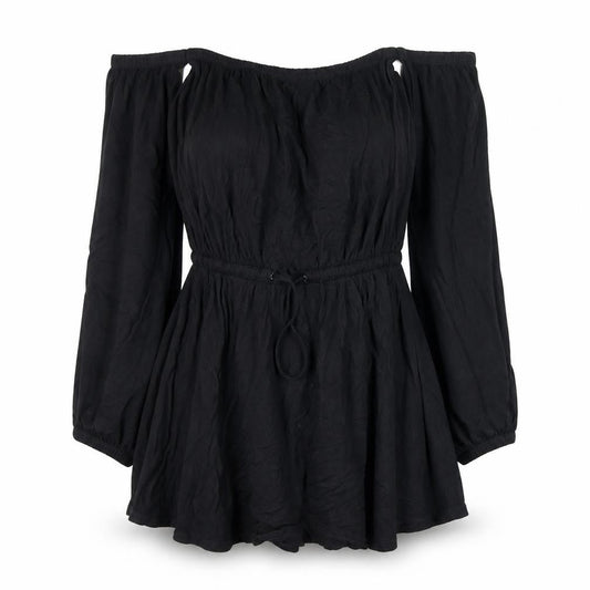 ASOS Women’s Black Off Shoulder Tunic Blouse Size 4