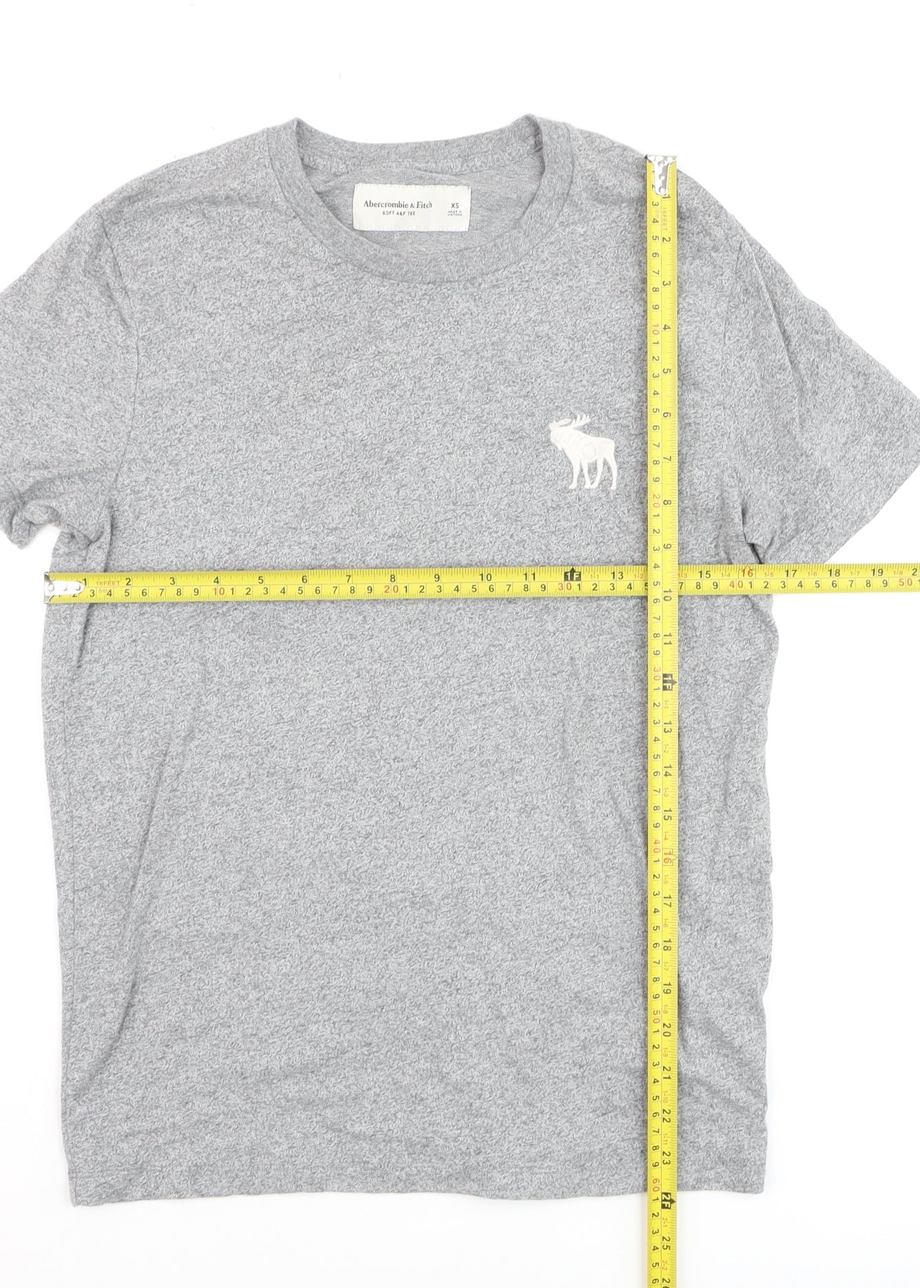 Abercrombie & Fitch Men's Grey XS Crew Neck Soft T-Shirt