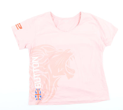 McLaren Honda Womens Pink XL T-Shirt Short Sleeve Racing Top