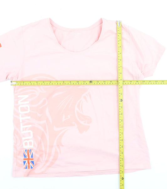 McLaren Honda Womens Pink XL T-Shirt Short Sleeve Racing Top