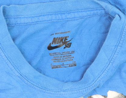 Nike SB Boys Blue Graphic Skateboarding T-Shirt Size 8-10 Years