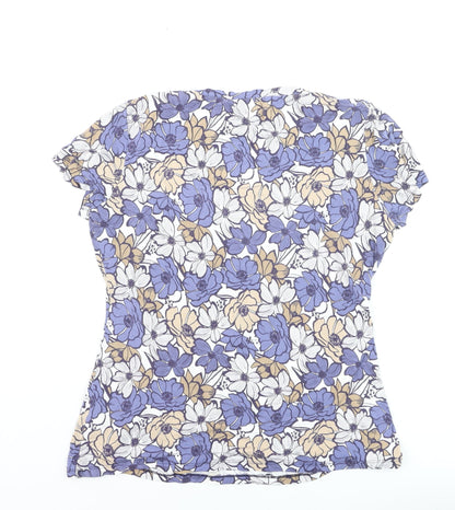 Autonomy Women’s Multicoloured Floral Jersey T-Shirt Size 14