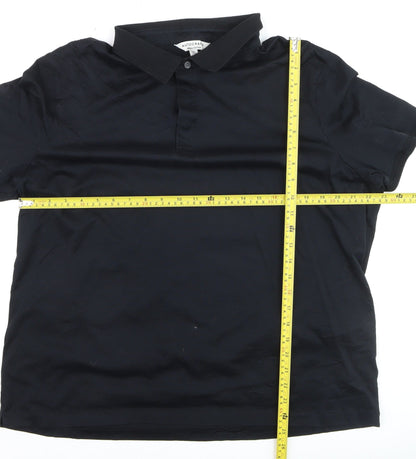 Marks and Spencer Autograph Men's Black 2XL Supima Cotton Polo Shirt