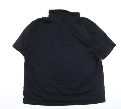 Marks and Spencer Autograph Men's Black 2XL Supima Cotton Polo Shirt