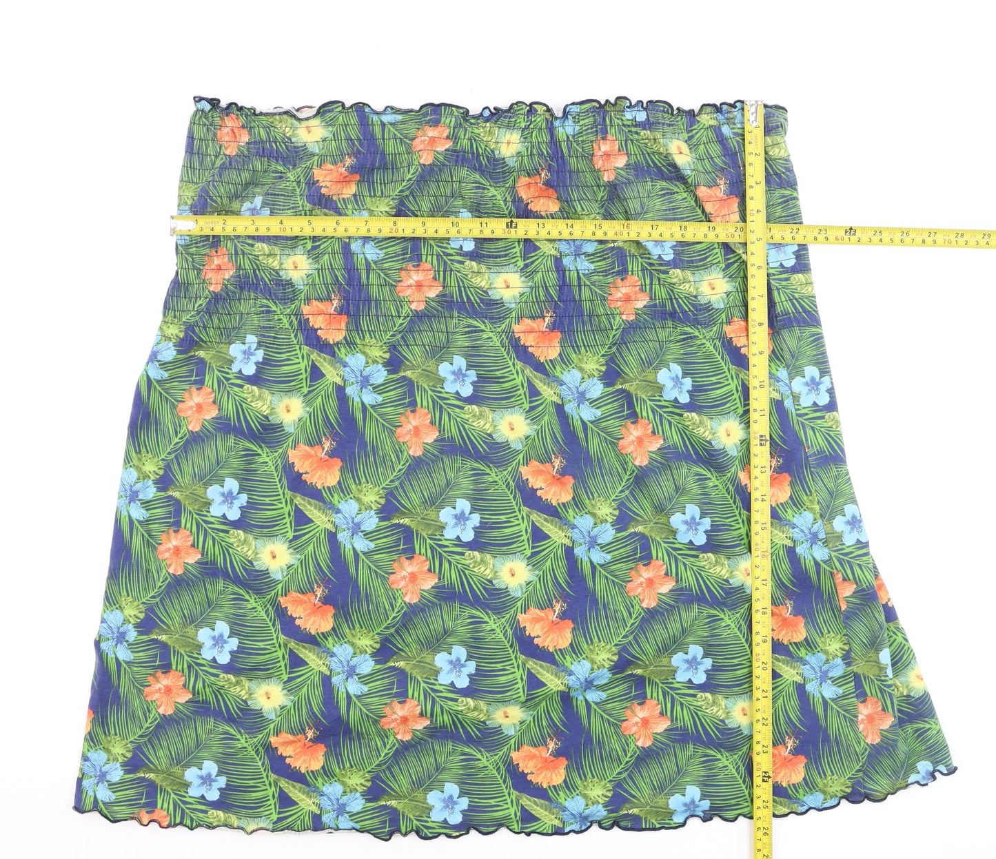 Yours Women’s Multicoloured Floral Strapless Tunic Top Size 28
