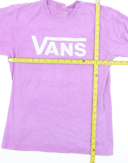 Vans Women’s Purple Classic Fit Cotton T-Shirt Size S