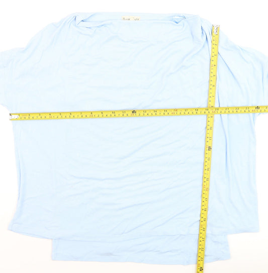 Phase Eight Women’s Blue 3/4 Sleeve Jersey Blouse Size 16