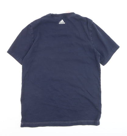 Adidas Teens Multicoloured Cotton Crew Neck Short Sleeve T-Shirt Size 13