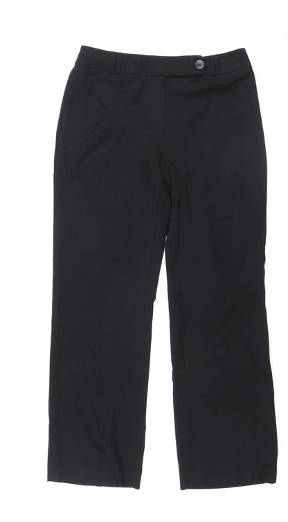 Chloe White by Autonomy Womens Black Straight Dress Pants Size 12