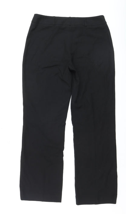 Chloe White by Autonomy Womens Black Straight Dress Pants Size 12