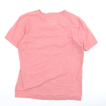 Crew Clothing Company Men's Pink Cotton Short Sleeve T-Shirt M