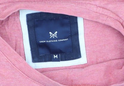 Crew Clothing Company Men's Pink Cotton Short Sleeve T-Shirt M