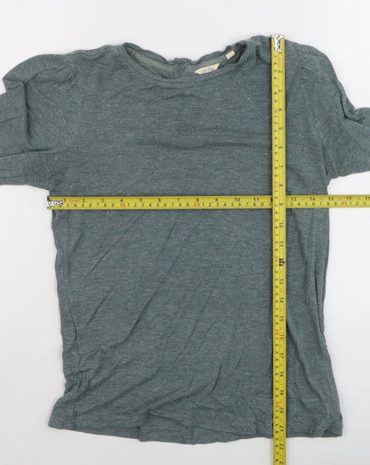 Fat Face Women's Green Jersey Long Sleeve Top Size 10