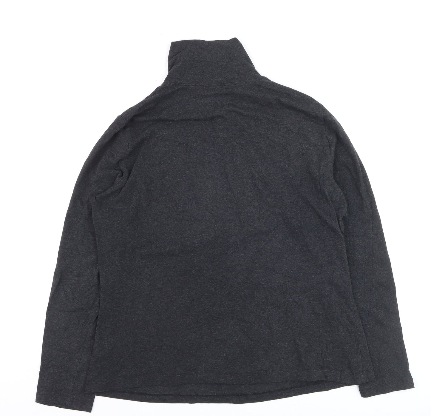 Seasalt Cornwall Womens Black Roll Neck Organic Cotton Jumper UK 16