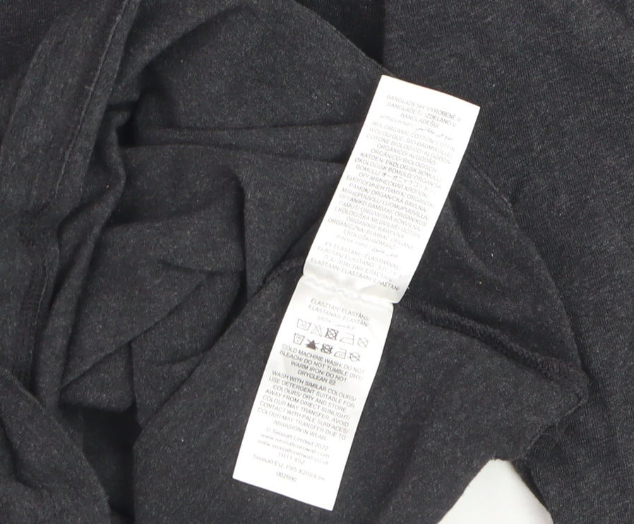 Seasalt Cornwall Womens Black Roll Neck Organic Cotton Jumper UK 16