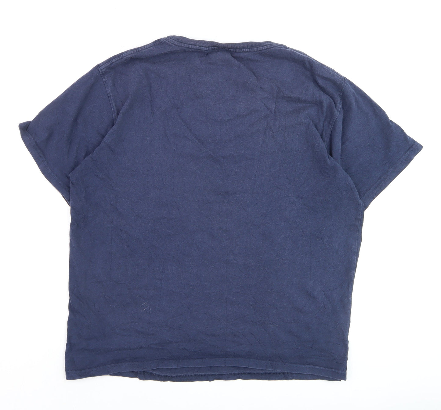 Saltrock Men's Blue Graphic Surf Van Crew Neck Cotton T-Shirt Size M