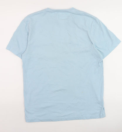 Original Penguin Mens Blue Crew Neck Short Sleeve T-Shirt Size M