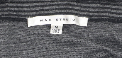 Max Studio Women’s Grey Striped Pencil Knit Skirt Size M