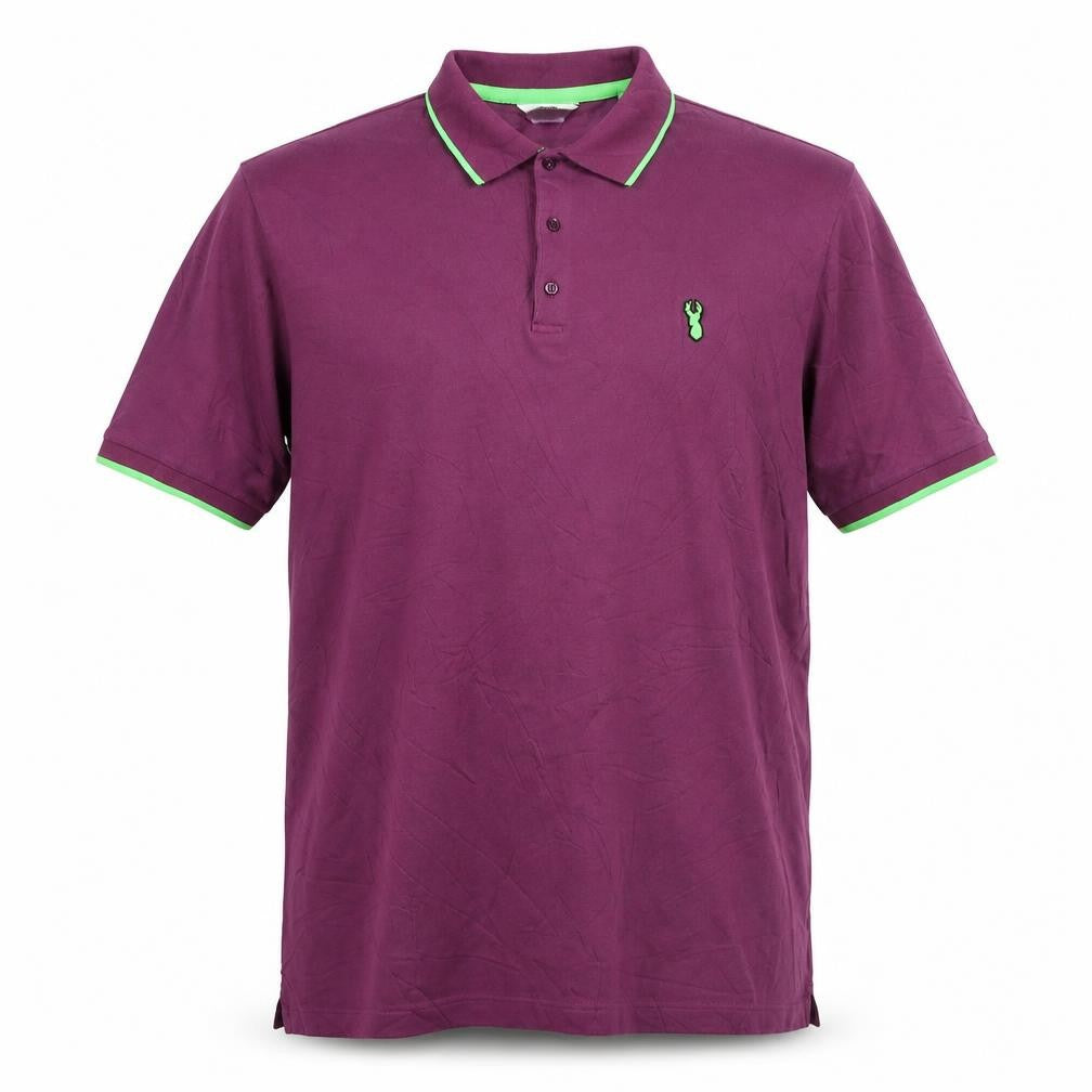 Next Men’s Purple Slim Fit Polo Shirt XL Short Sleeve Collared