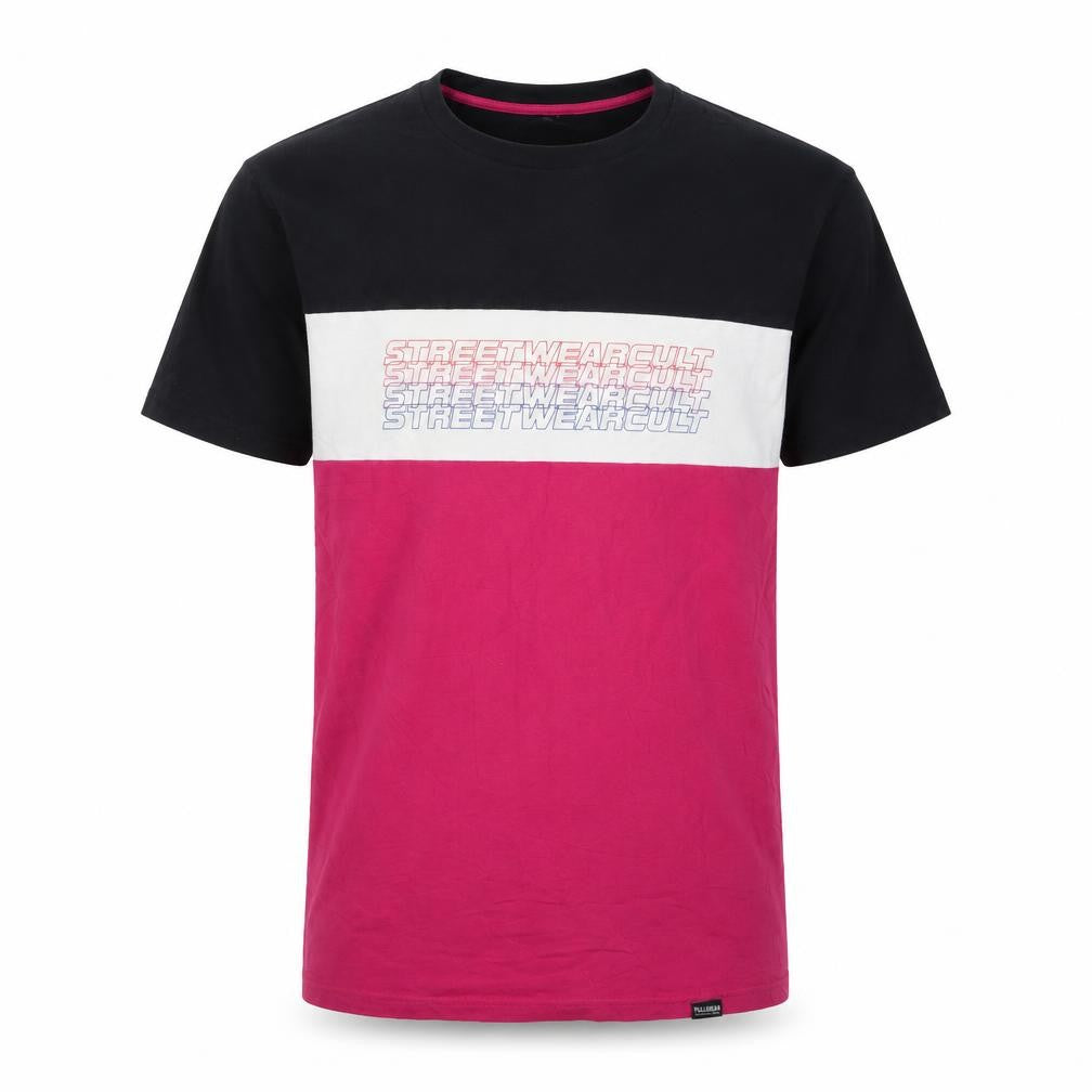 Pull & Bear Men's Multicoloured Streetwear Cult T-Shirt Size S