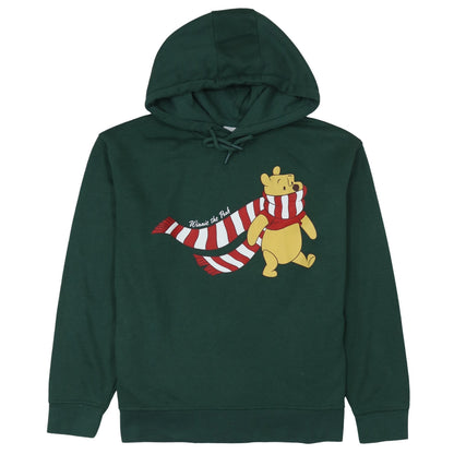 Disney Women Green Winnie the Pooh Pullover Hoodie Size 12/14
