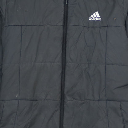 Adidas Boys Black 13-14 Years Hooded Puffer Jacket Winter Coat