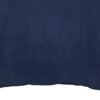 Polo Ralph Lauren Men's Blue V-Neck Cotton Jumper XS