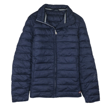 Napapijri Men's Blue XL Puffer Jacket Lightweight Quilted Zip Up