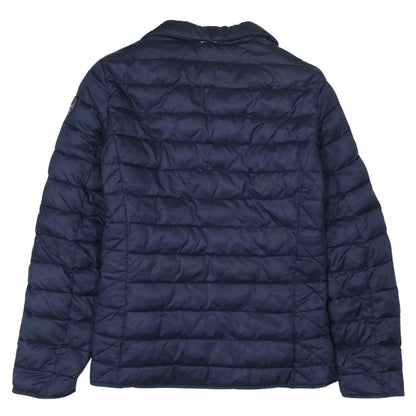 Napapijri Men's Blue XL Puffer Jacket Lightweight Quilted Zip Up