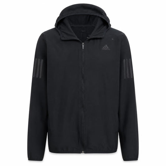 Adidas Men's Black Full Zip Running Hoodie Size S
