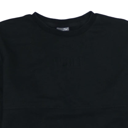 Puma Men's Black Small Crew Neck Pullover Sweatshirt