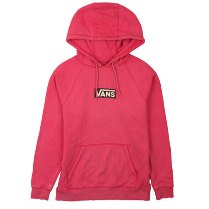 Vans Womens Pink Pullover Hoodie Small Relaxed Fit Casual Sweatshirt