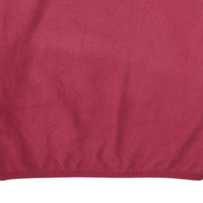 The North Face Womens Red Fleece 1/4 Zip Pullover Sweatshirt M