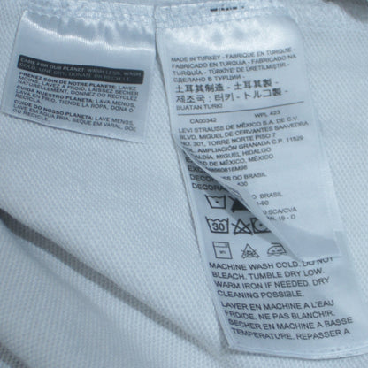 Levi's Women's White XS Pullover Hoodie with Rainbow Logo