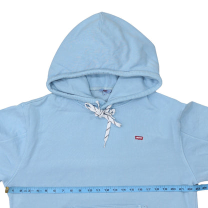 Levi’s Women Blue Pullover Hoodie XS Cotton Casual Sweatshirt