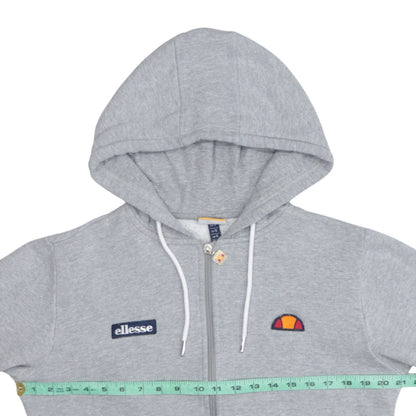Ellesse Men's Grey Full Zip Hoodie Small Regular Fit Classic Sportswear