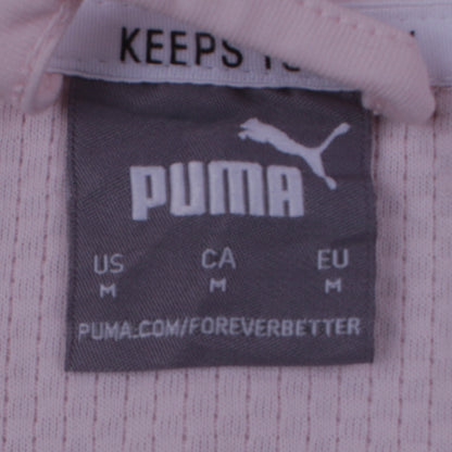 Puma Women's Pink Full Zip Hoodie Medium Hooded Sweatshirt