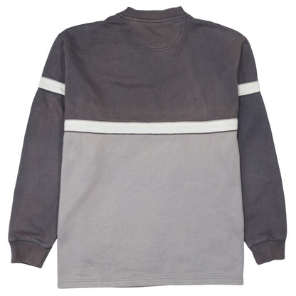 Schott NYC Mens Grey V-Neck Pullover Sweatshirt Size L Vintage