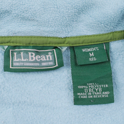 L.L.Bean Women's Blue Fleece Full Zip Jacket Size M Regular