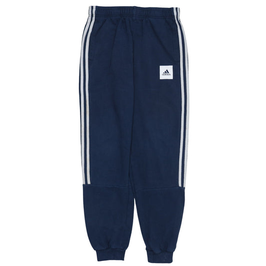 Adidas Boys Blue Jogger Sweatpants 15-16 Years Elastic Waist Fleece Trousers