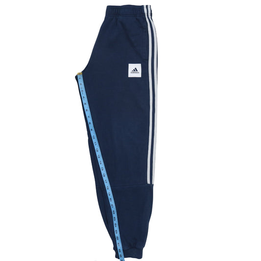 Adidas Boys Blue Jogger Sweatpants 15-16 Years Elastic Waist Fleece Trousers
