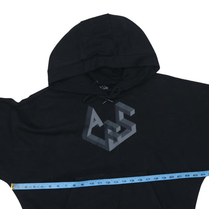 Adidas Women Black Arsenal Hoodie L Pullover Graphic Print