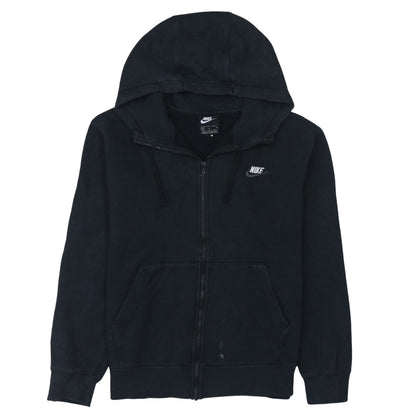 Nike Men's Black Full Zip Hoodie M Fleece Sweatshirt