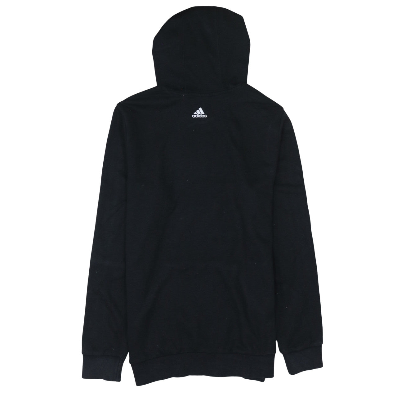 Adidas Unisex Kids Black Pullover Hoodie 15-16 Years Graphic Sportswear