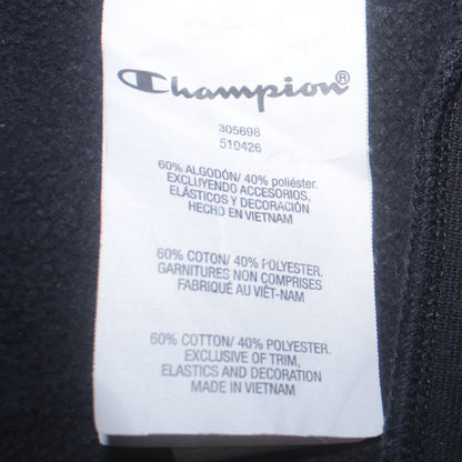 Champion Boys Black Pullover Hoodie 15-16 Years Logo Fleece Sweatshirt